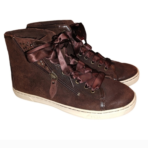 UGG blaney high top chocolate suede Sneakers - Picture 1 of 4